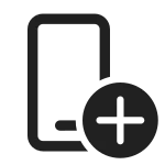 Phone Add New App SVG Icon